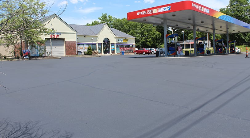Sealco Cincy gas station sealcoating project